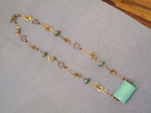 I made this one for my mom because she loves turquoise.
